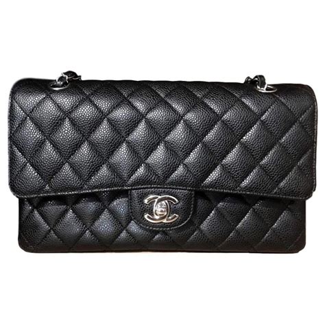 medium chanel classic|Chanel classic flap medium caviar.